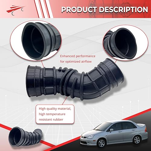 Miniatura 4 de OKAY MOTOR Manguera de aire de admisión para Suzuki Aerio 2.3L 13881-54G40 2004-2007
