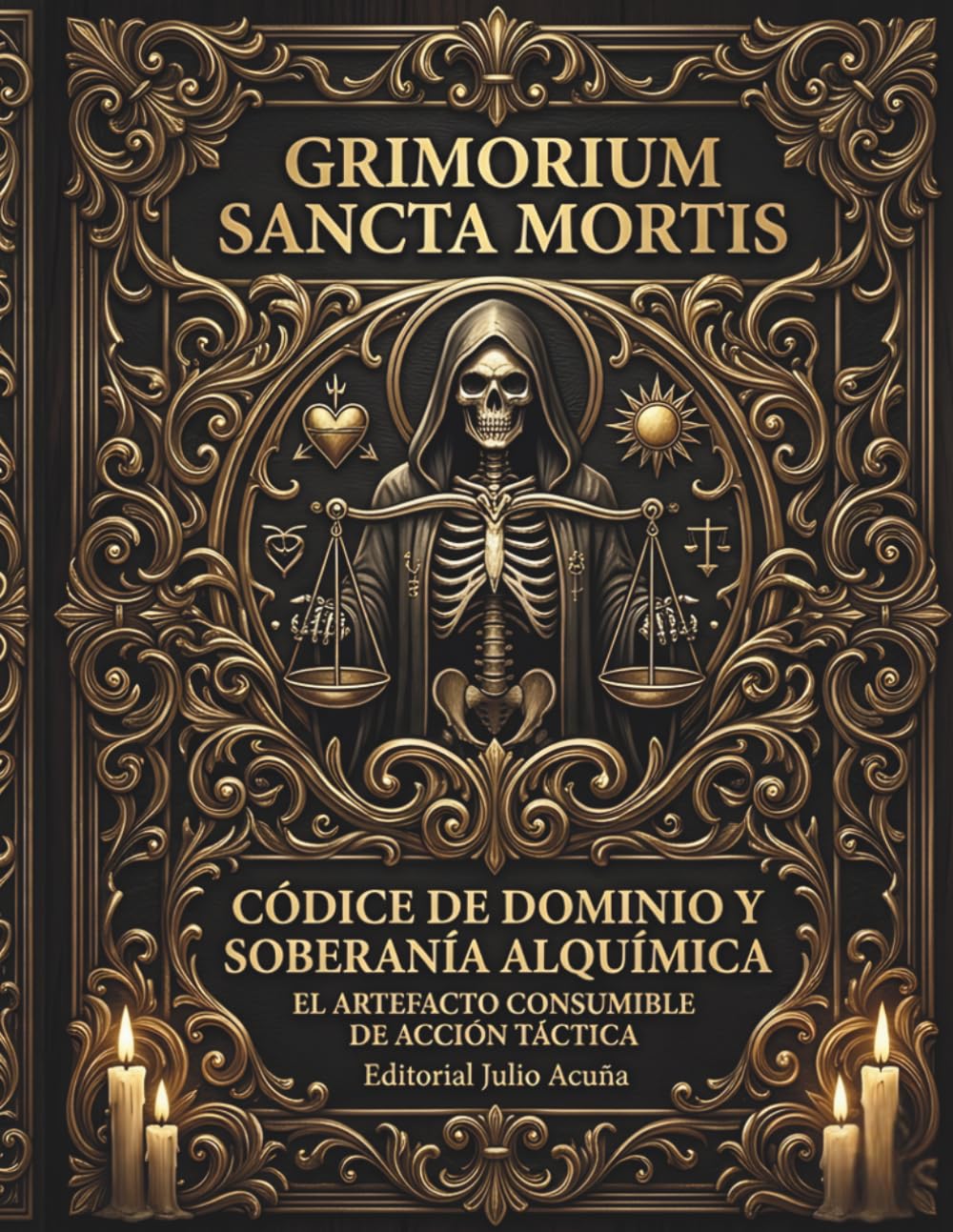 GRIMORIUM SANCTA MORTIS: EL CÓDICE DE DOMINIO Y SOBERANÍA ALQUÍMICA: Grimorio de Manifestación Activa: 9 Días de Velación y el Sacrificio del Fuego.