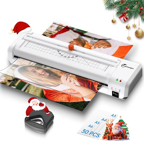 Buyounger A3 Laminator with 30 Laminating Sheets