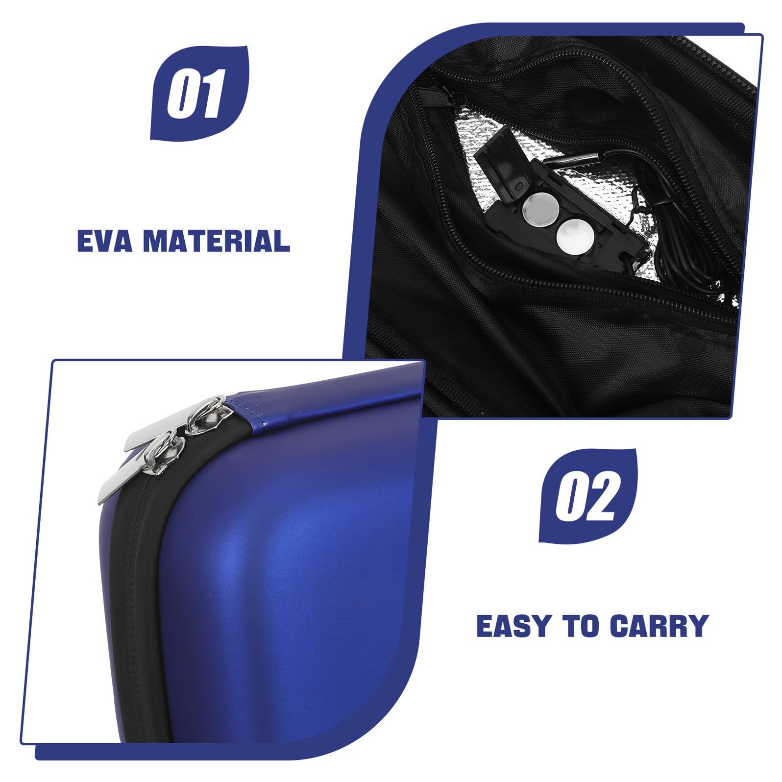 Estuche Insulina con para Pantalla Portátil Refrigerador Digital de Material Eva con Capa de Aislamiento, Adecuado para Viajes y Almacenamiento Seguro