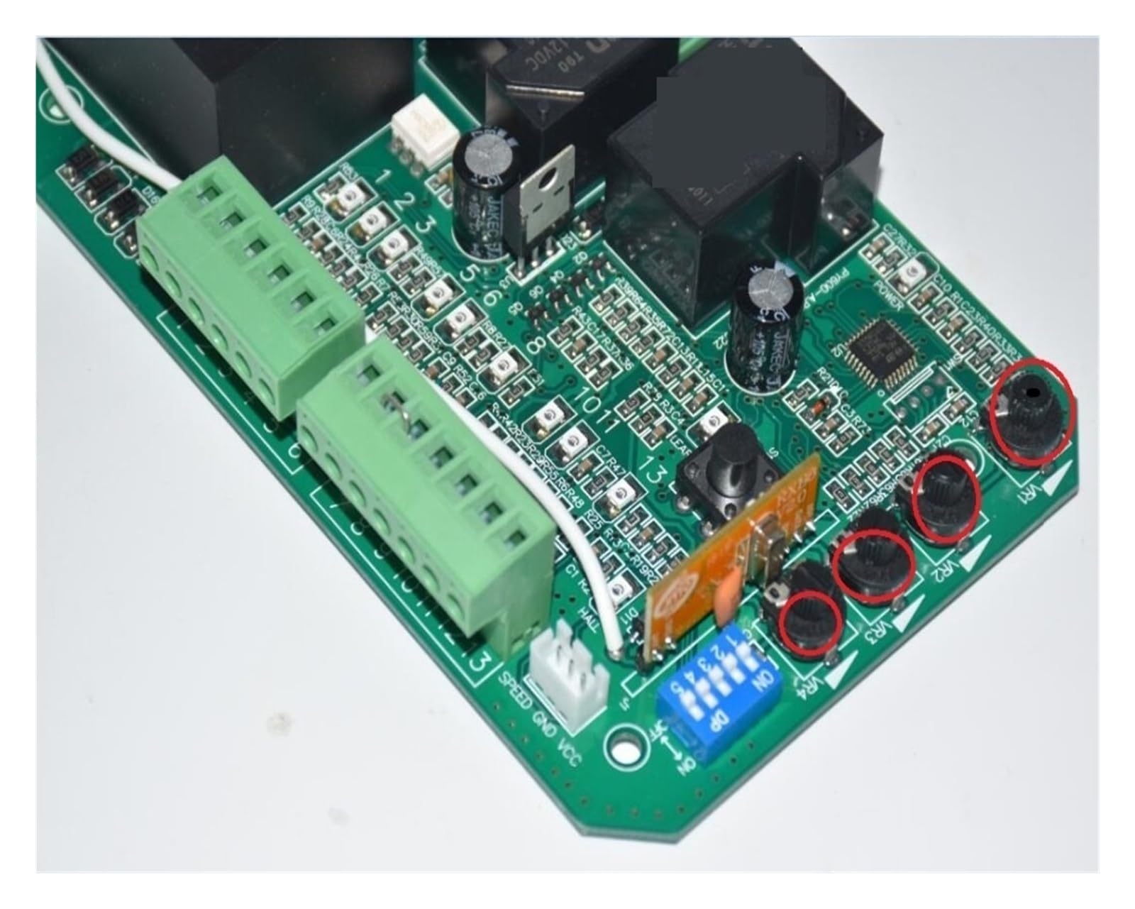 Elektrischer TüRöFfner, Universal-Version Schiebetor-Motoröffner, Motherboard-Karte, ersetzte Platine, 433,92 MHz, Rolling-Code-Fernbedienung(4 remote control kit)