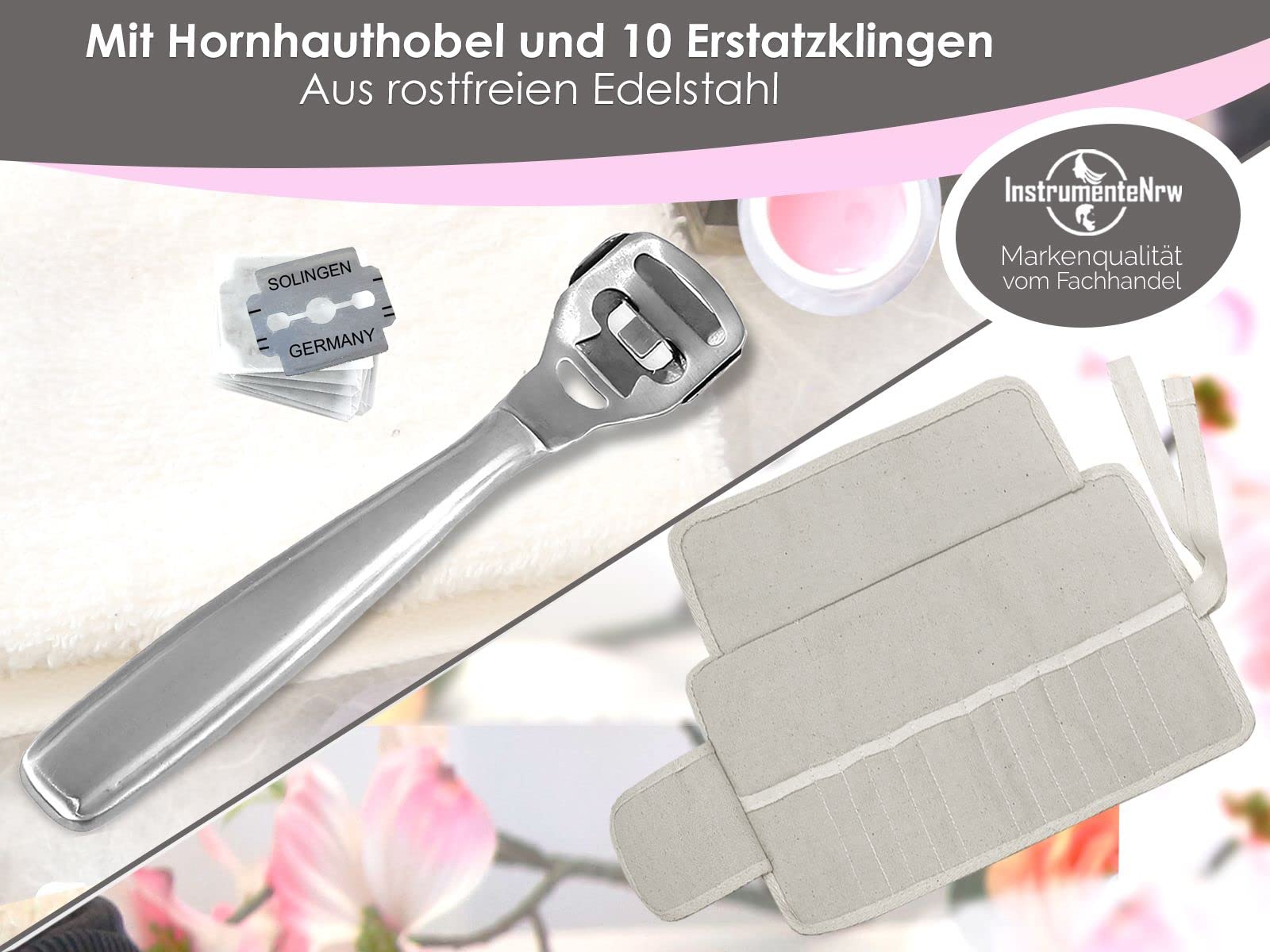 Fußpflege Instrumente Set 21-teilig mit Nagelzangen Nagelscheren Pinzetten | Pediküre Nagelpflege Instrumente für Arbeiten Rund um den Nagel