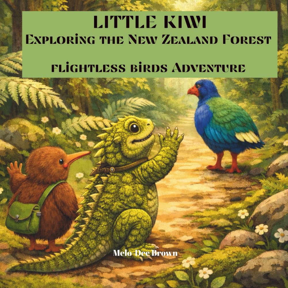 Little Kiwi Exploring The New Zealand Forest: Flightless Birds Adventure