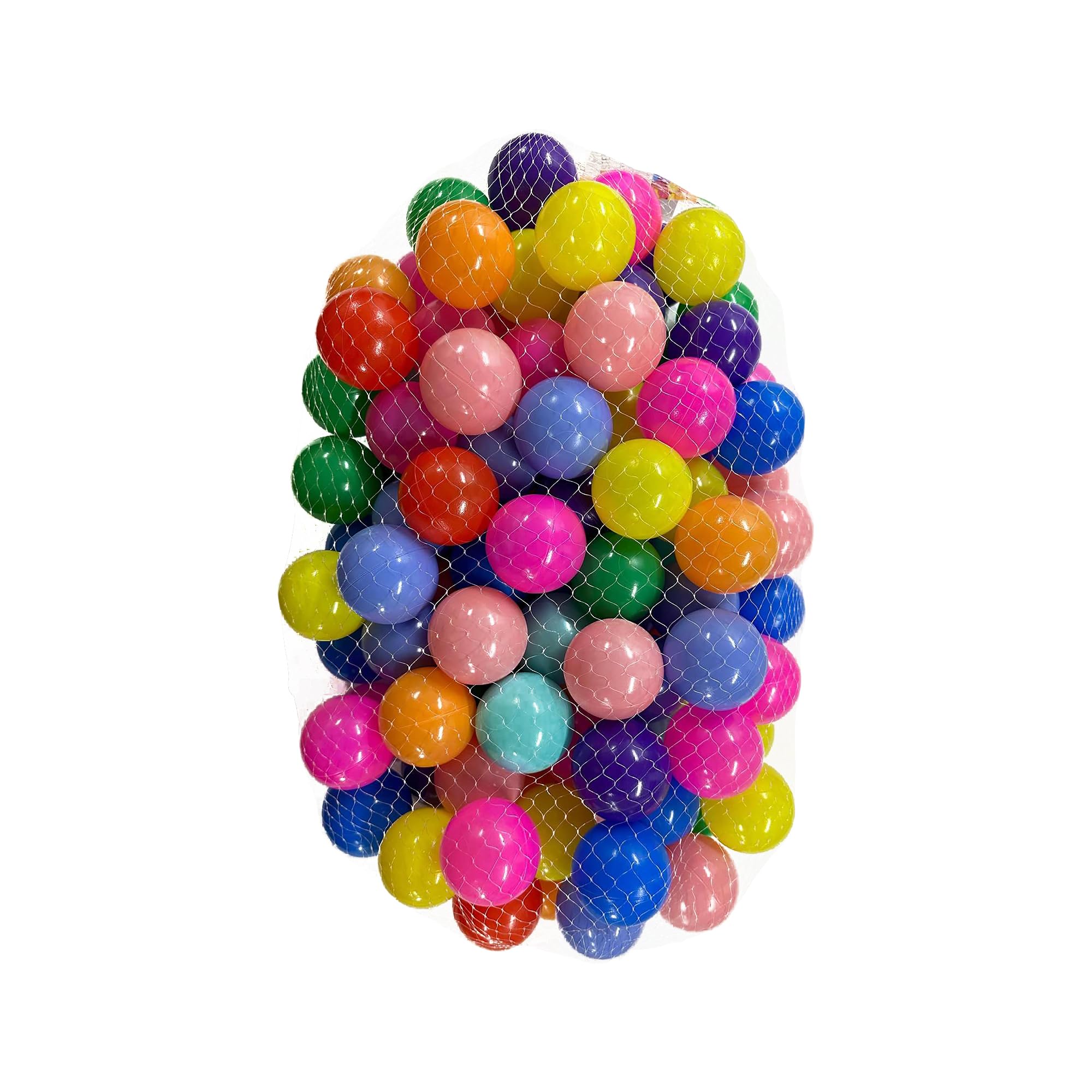 SAVEX Playballs, 6cm Soft Pit Balls Crush Proof No Sharp Edges, Smooth Surface, Toxic Free For Kids Indoor Outdoor Play Pool Trampoline Play | Play Balls For Ball Pit (200 Pcs, Multi-Colour)
