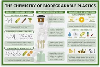 The Chemistry Of Biodegradable Plastics Poster Canvas Painting Posters And Prints Wall Art for Living Room Bedroom Decor 24x16inch(60x40cm) Unframe-style