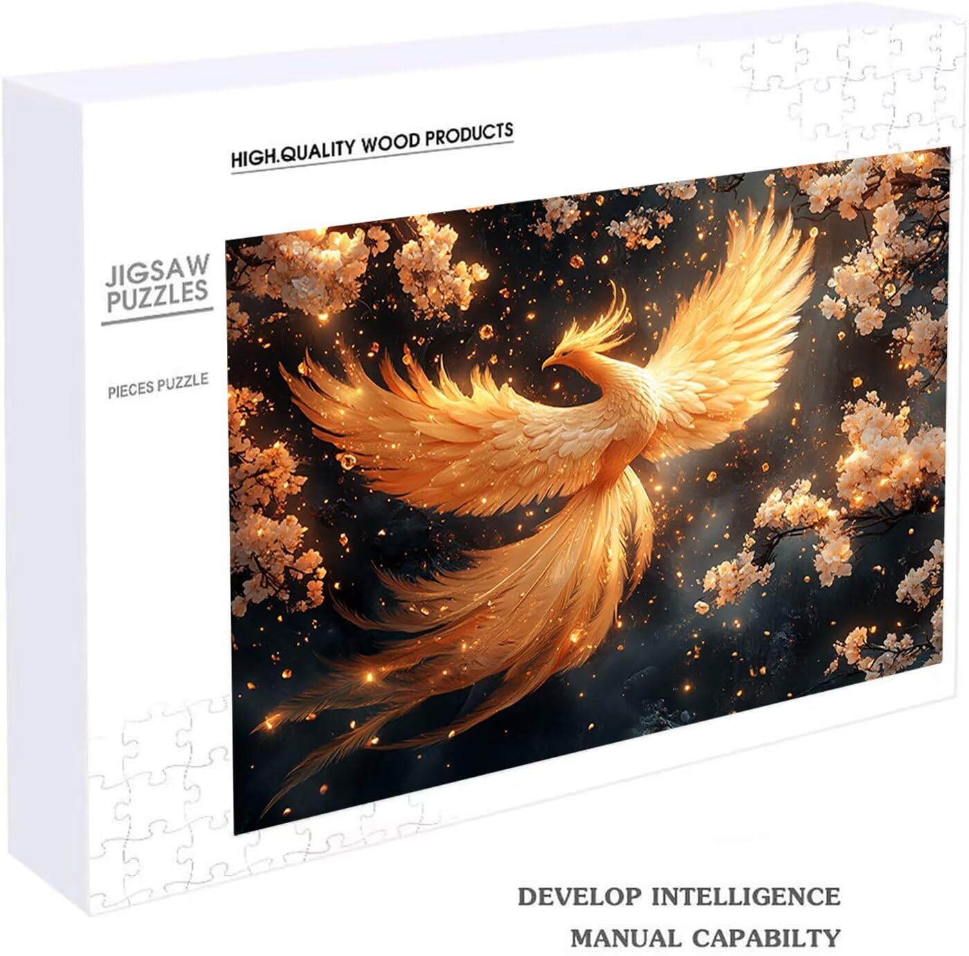 Puzzle 5000 sztuk Phoenix, Puzzle 5000 sztuk dla dorosłych kwiat, drewniane puzzle dla dorosłych 160 x 105 cm, puzzle dla całej rodziny obrazy dekoracja salonu nowoczesny prezent dla kobiet mężczyzn