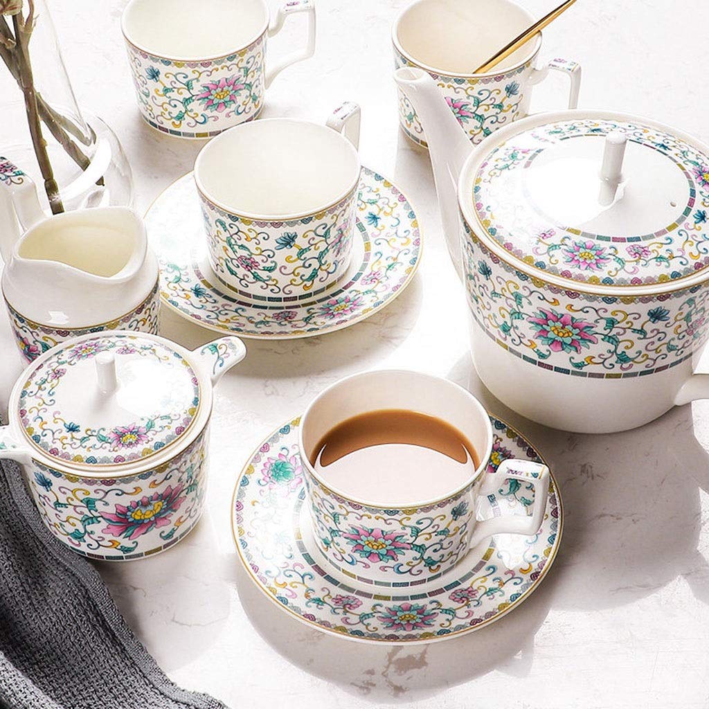 Filiżanka do kawy porcelana kostna filiżanka do kawy i spodek zestaw domowy popołudniowa herbata zestaw ceramiczny czajniczek czarna filiżanka do herbaty filiżanki do herbaty i kawy