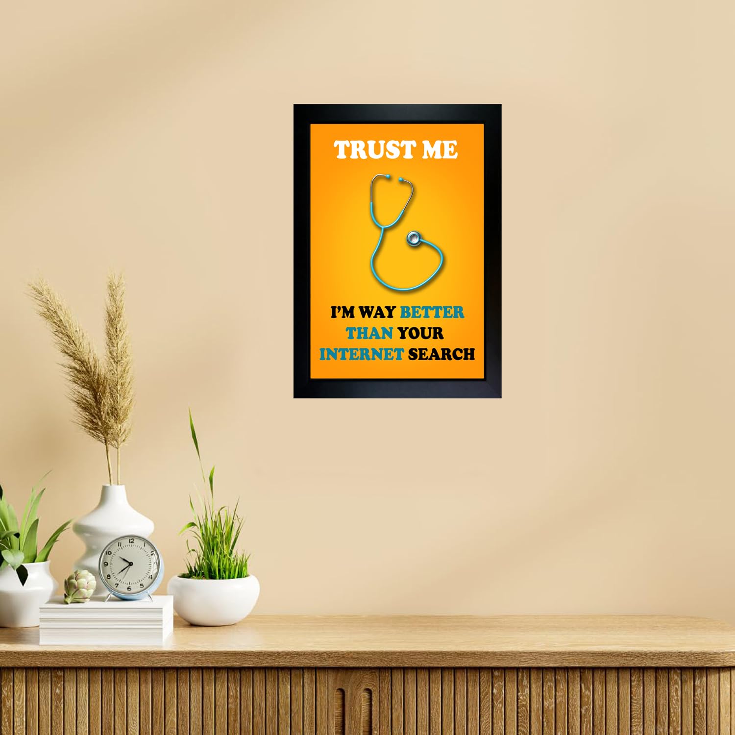 CrowdHall Doctor Quotes Wall Frames - Medicine Quotes for Hospital & Clinic (Size 10 X 13.5 IN) 1