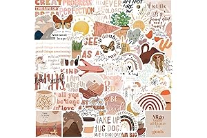 50Pcs Positive Inspirational Stickers for Water Bottle