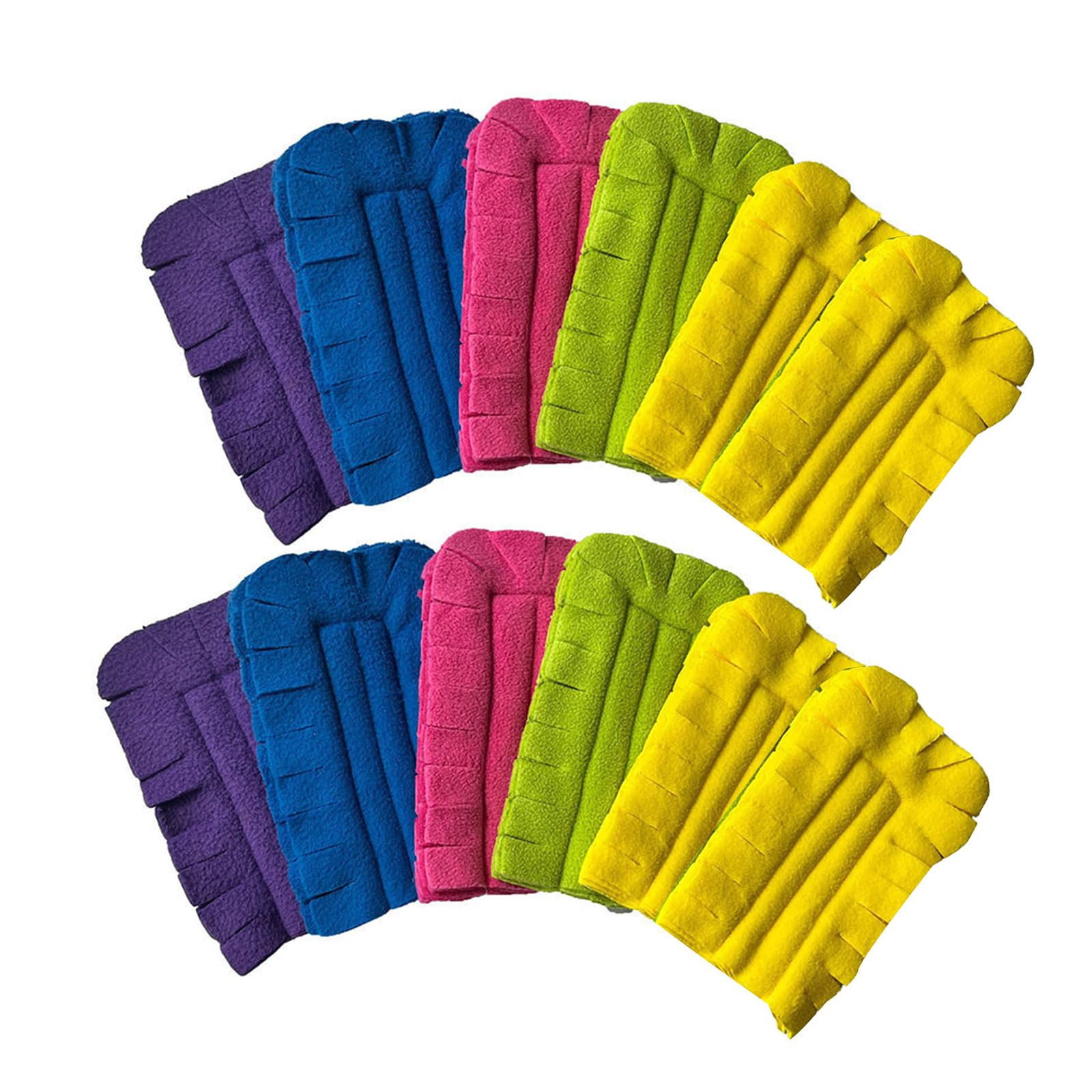 12 Piece Dusters Refill Washable Fleece Dusting Pad for Cleaning Ceiling, Fan Hardwoods Window Kitchen Floor Electrostatic Dusters