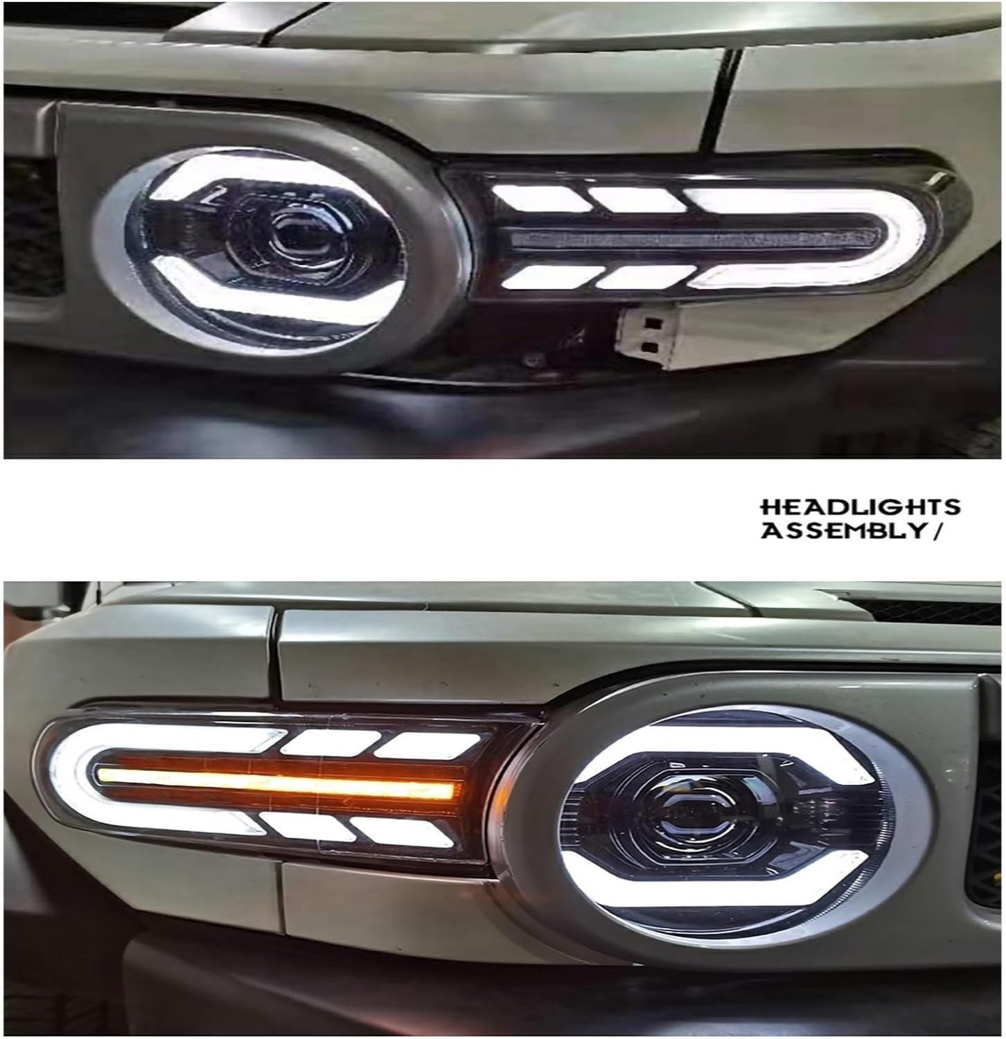 FJクルーザー LEDヘッドライト デイライト付き