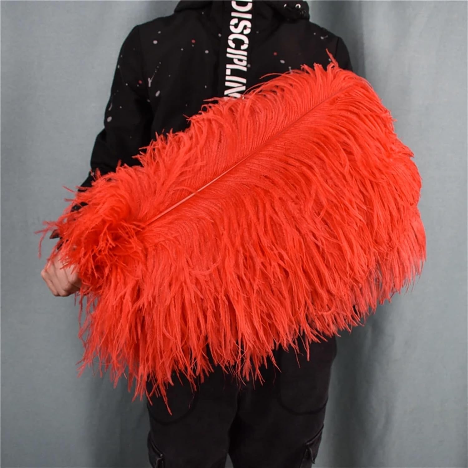 羽毛 15-70cm 赤いダチョウの羽根 工芸品の装飾用、テーブルセンターピース用の大きな羽根 ダチョウ羽ばたき 中 | 道具屋 nobori ダチョウ の羽のうちわ、 ダチョウの羽根 手持ち扇子 マルチカラー 100cm/130cm(Lake Blue,100CM 2PCS) 羽毛 15-70cm 赤いダチョウの羽根 工芸品の装飾用、テーブルセンターピース用の大きな羽根