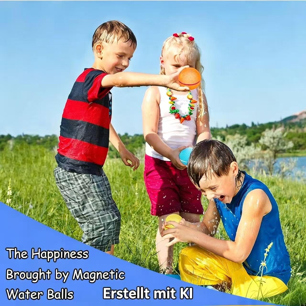 Wasserbomben Wiederverwendbar,12 Stück.Ideal für Pool Familienaktivitäten | Wiederverwendbarer Magnetisch Wasserbomben，6 Farben, hochwertige Silikon-Wasserbomben