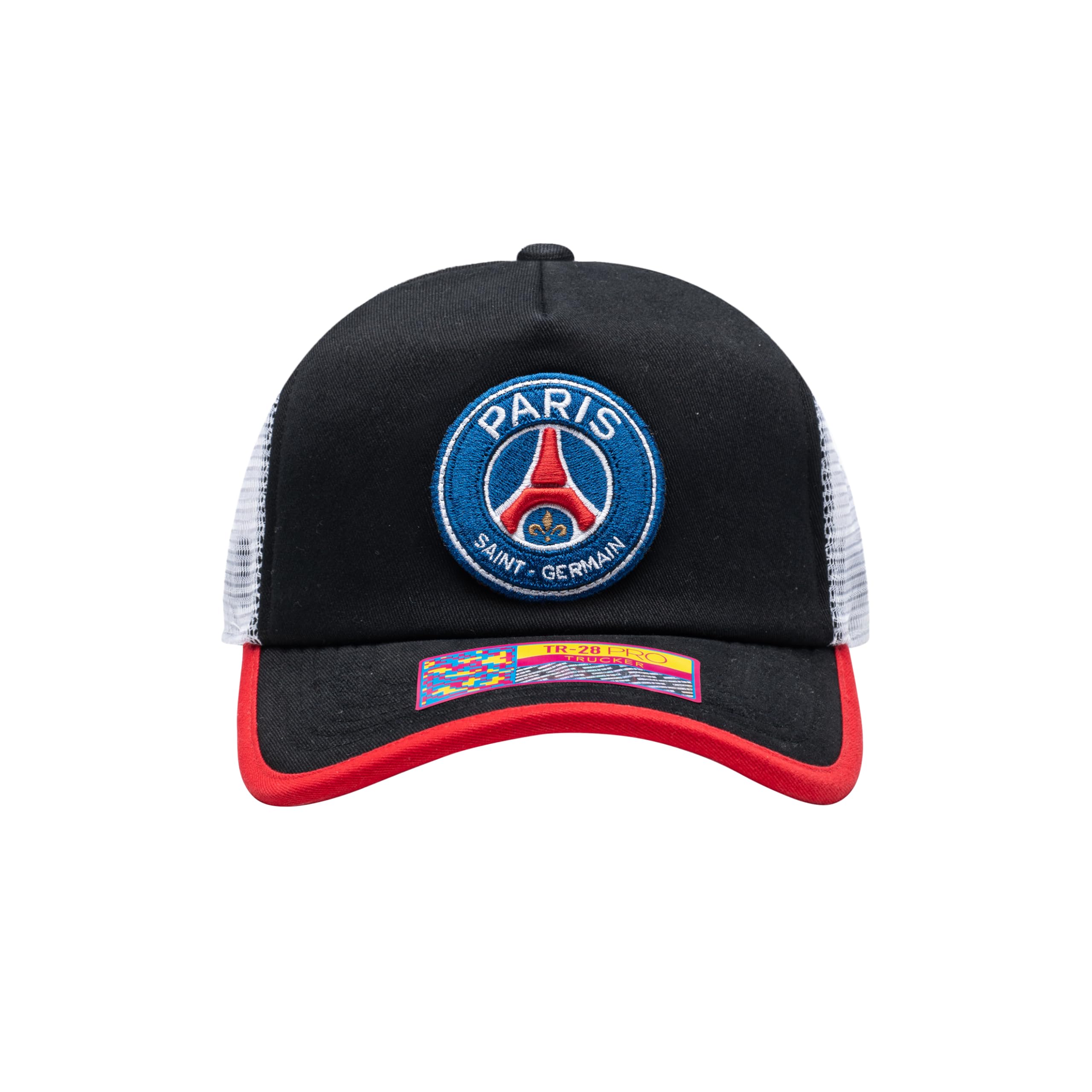 Fan InkPSG (Paris) 'Strike' Trucker Snapback Adjustable Soccer Hat (Multi Color)