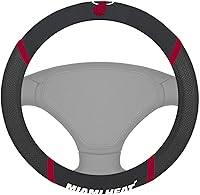 Vista 13 de FANMATS NBA - Funda para volante bordada unisex para adultos Negro