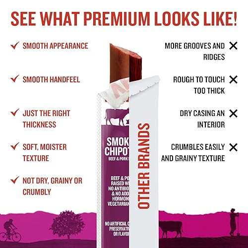 Miniatura 4 de Vermont Smoke and Cure Palitos de carne - Antibiótico Free Beef & Clow Sticks - Snack sin gluten - Paleo y Keto Friendly - Libre de nitrato -