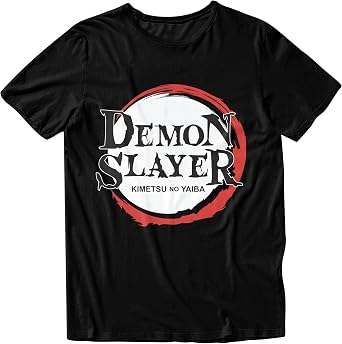 Demon Slayer Season 1 Kimetsu No Yaiba Anime Logo Casual Adult Unisex Mens and Womens Short Sleeve T-Shirt