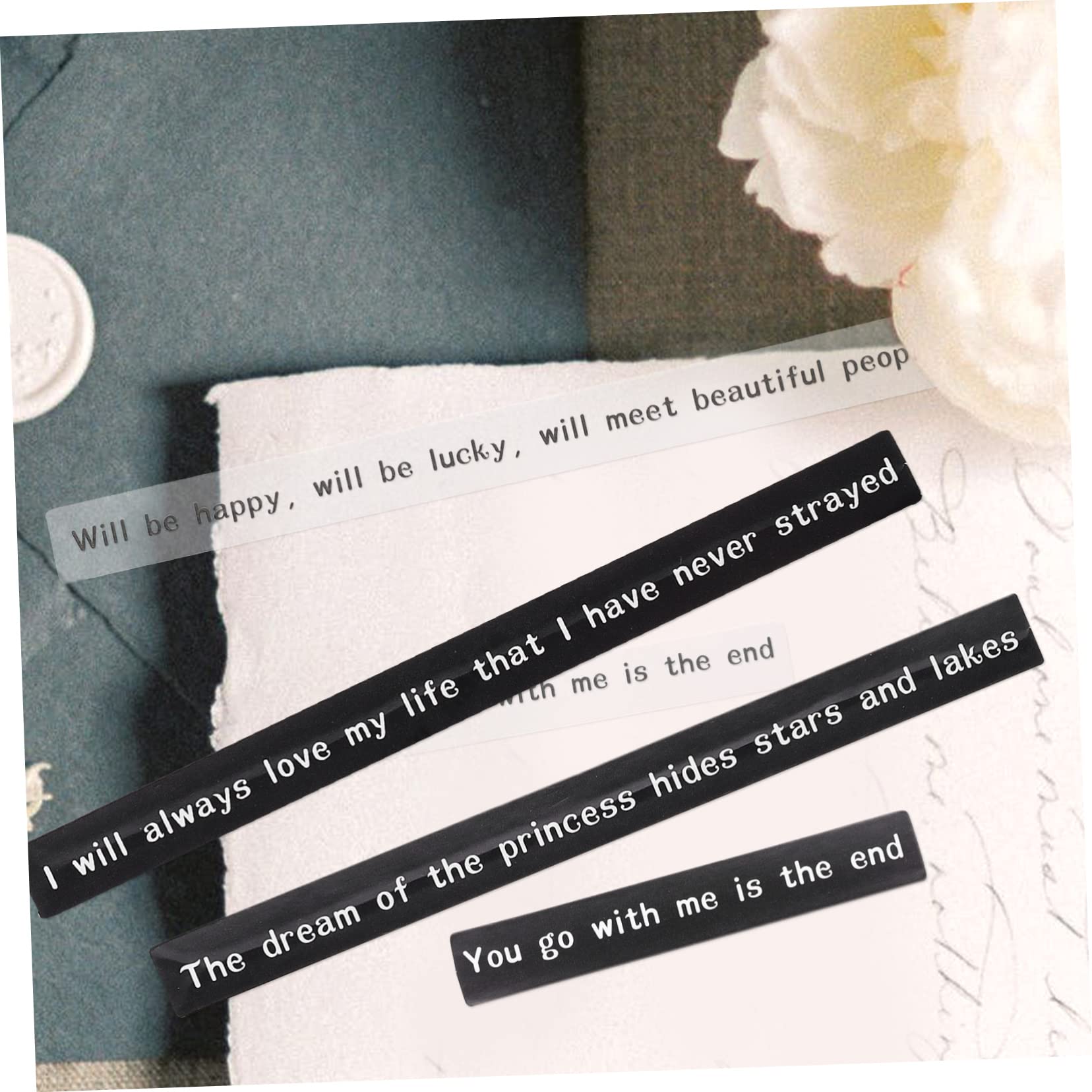 ARTIBETTER Pegatinas Scrapbooking De Letras Pet Decorativas Con Frases Para Álbumes Diario Y Manualidades Material Seguro Y Versátil Para Diy 160 Hojas*5