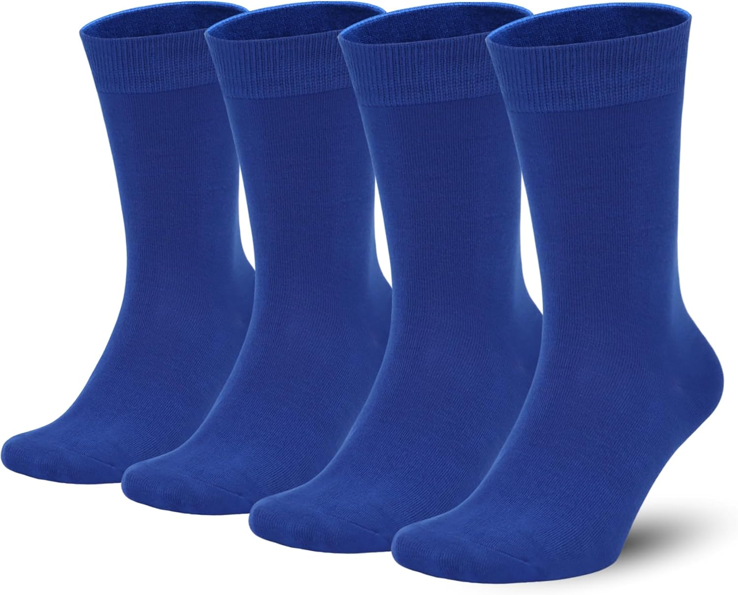 Sakusock Men's Colorful Combed Cotton Crew Socks Viscose– Dress Neon Vivid Color Crazy Fashion Socks 4-PACK