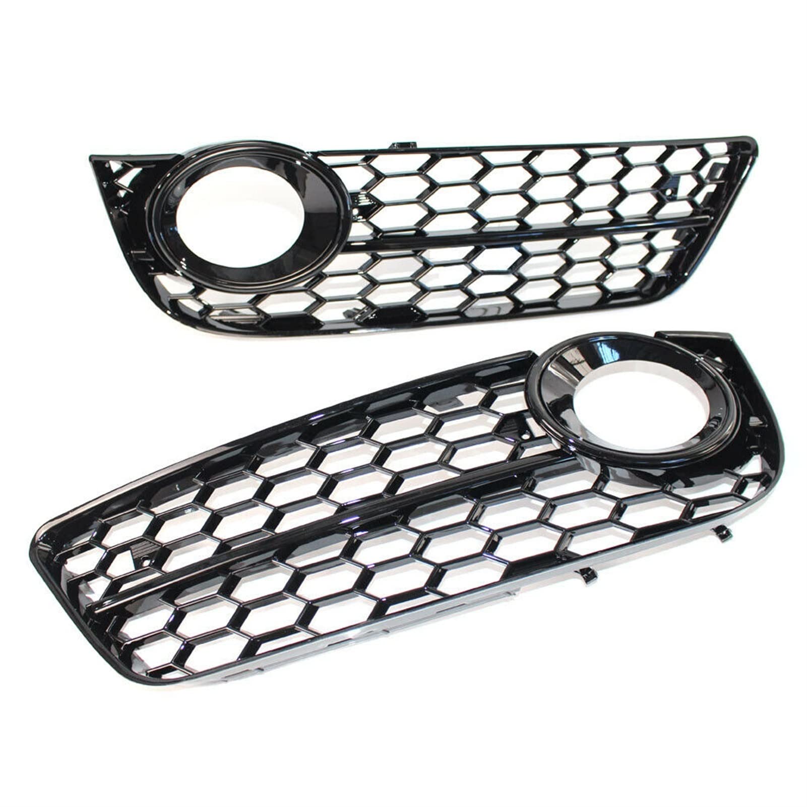 UNARAY Auto Paraurti Anteriore della Luce di Nebbia della Lampada Griglia Griglia di Copertura Maglia A Nido d'Ape Hex Fit for A5 Coupe/Sportback 2008-2011 Cabriolet 2010-2011
