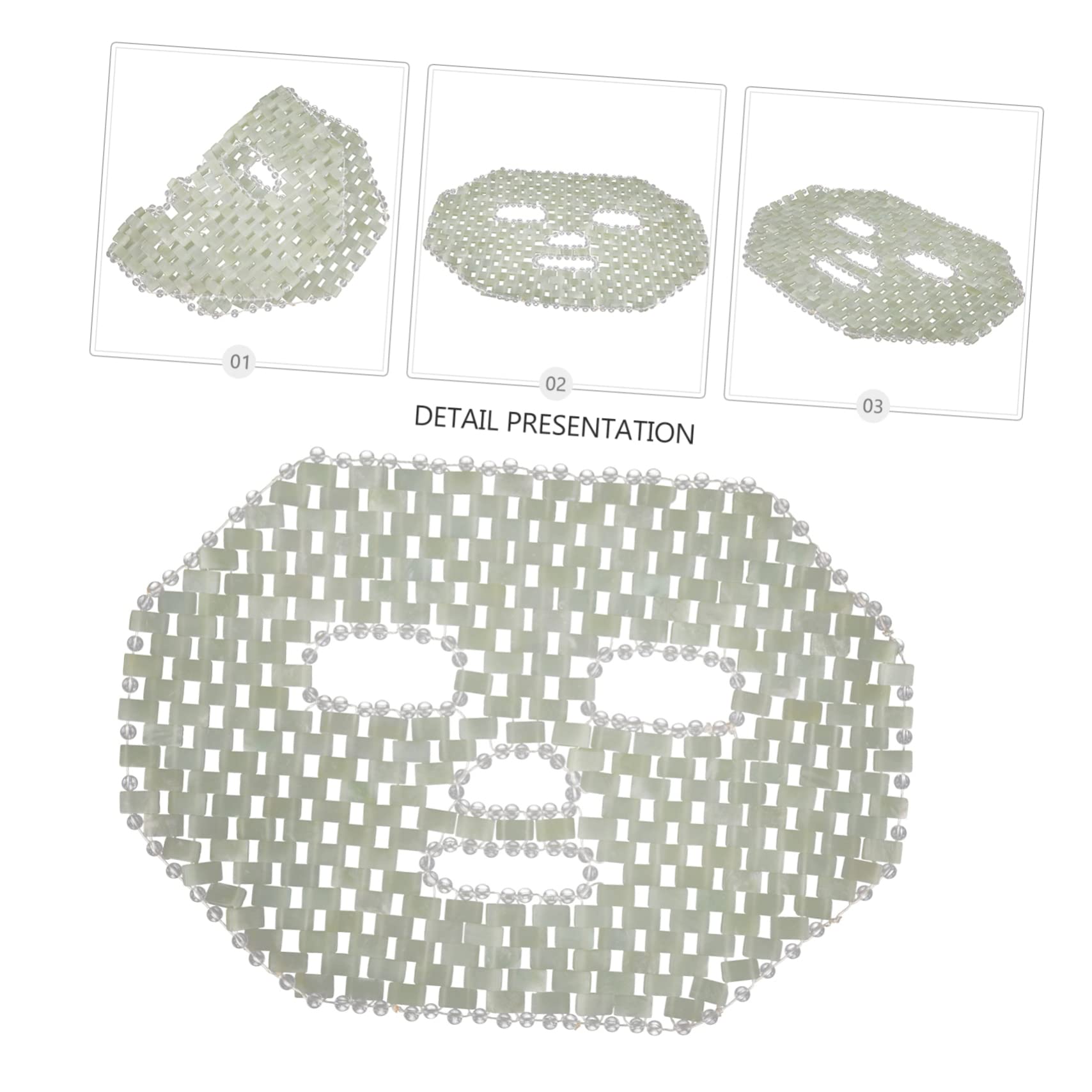 VALICLUD Maschera Naturale Di Pietra Preziosa Per Massaggi Casalinghi Maschera Rinfrescante in Pietra Per Cura Del Viso Strumento Per Massaggi Per Accessori Per Centri Benessere