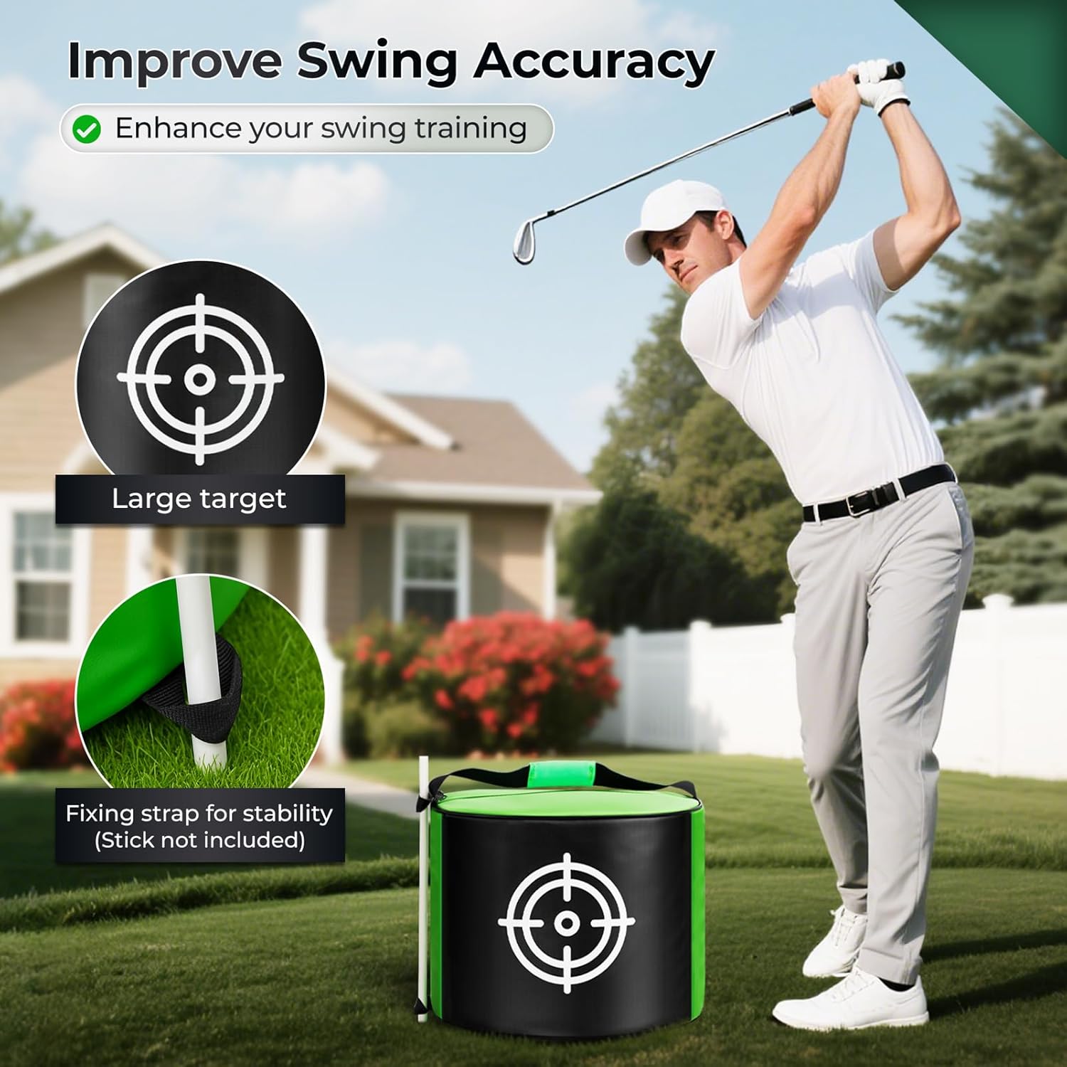 YOREPEK 2 Layer Golf Trunk Organizer Golf Impact Bag for Practice