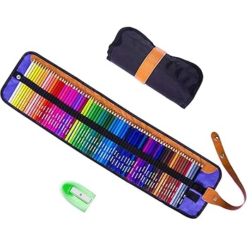 Amazon Com Rock Ninja Colored Pencils For Set Of 72 Including Coloring Pencils Canvas Wrap Pencil Sharpener A Perfect Gift To Kids Students Artist And Painter Oil Based Color Pencils For Holiday Office