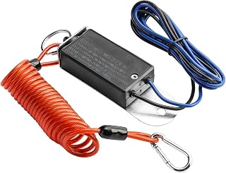 Trailer Breakaway Switch, 6ft Breakaway Coiled Cable with Electric Brake or RV Towing Trailer