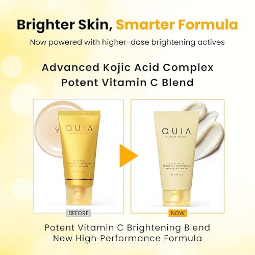 Miniatura 2 de QUIA Turmeric + Ácido Kójico Máscara Envolvente Nocturna – Máscara de Hidratación para Piel Radiante – Unifica el Tono, Calma el Enrojecimiento y