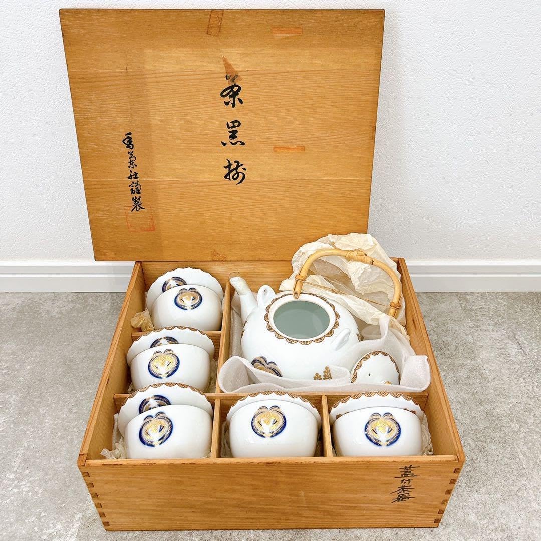 宝瓶 備前陶苑 陶器製 松の実 急須 木箱付き 共箱付き 松ぼっくり