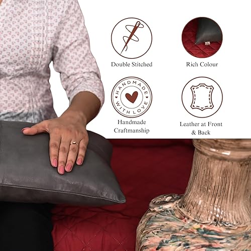 Miniatura 3 de Ganloz Funda de almohada 100% piel de cordero, funda de cojín para sofá, fundas decorativas para sala de estar o dormitorio, 12 x 20 pulgadas, avión