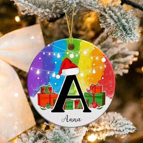 Vista 96 de Adorno de Navidad con foto personalizada de mi segunda Navidad 2025, adorno personalizado de cerámica para bebé, adorno colgante para árbol