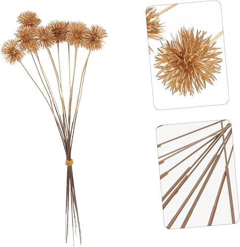 Miniatura 9 de Púas de árbol de Navidad artificiales doradas con purpurina para corona de Navidad y decoración del hogar