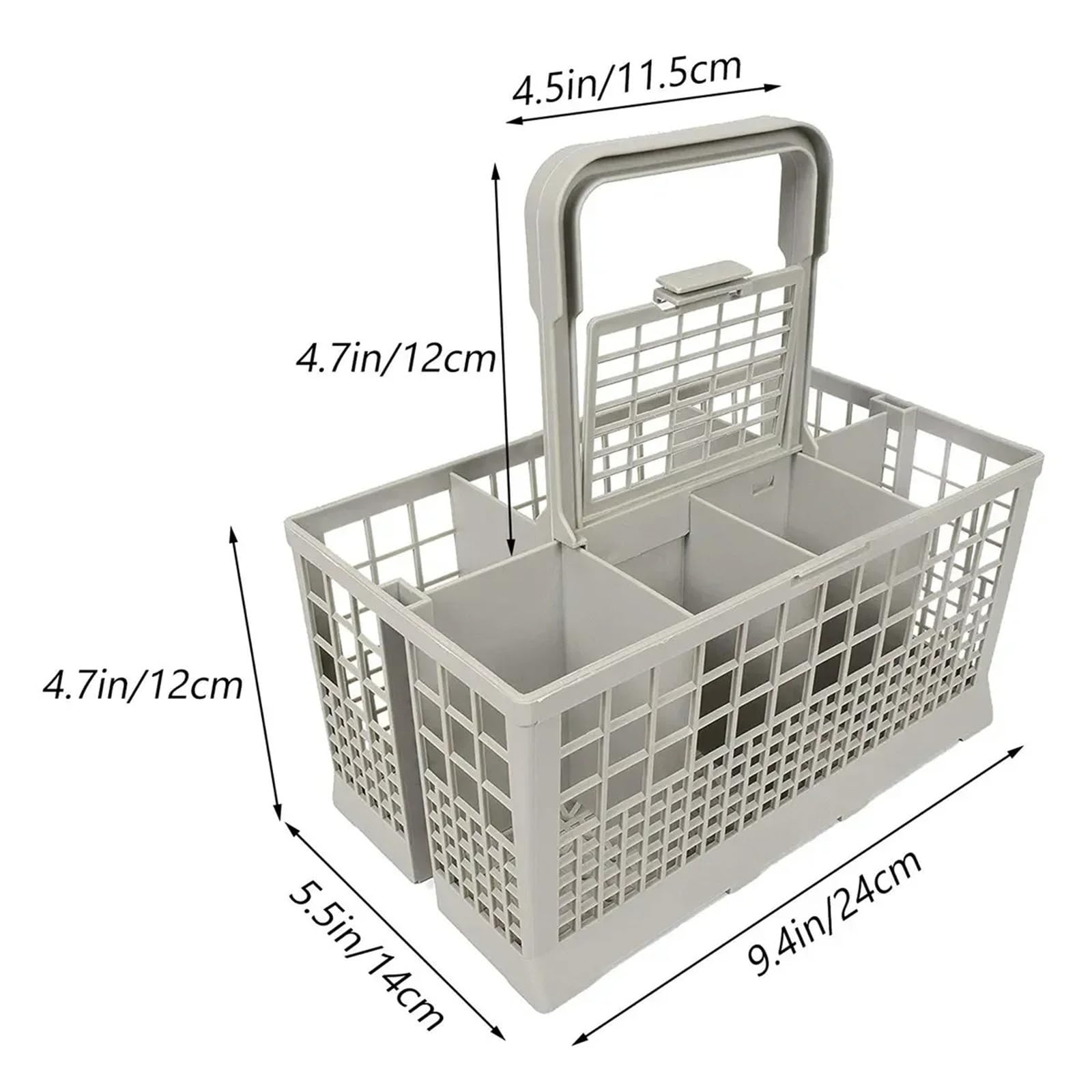 Cesta for cubiertos universal plegable for lavavajillas | Organizador de vajilla de cocina, accesorio de repuesto for lavavajillas domésticos.(2Pcs)