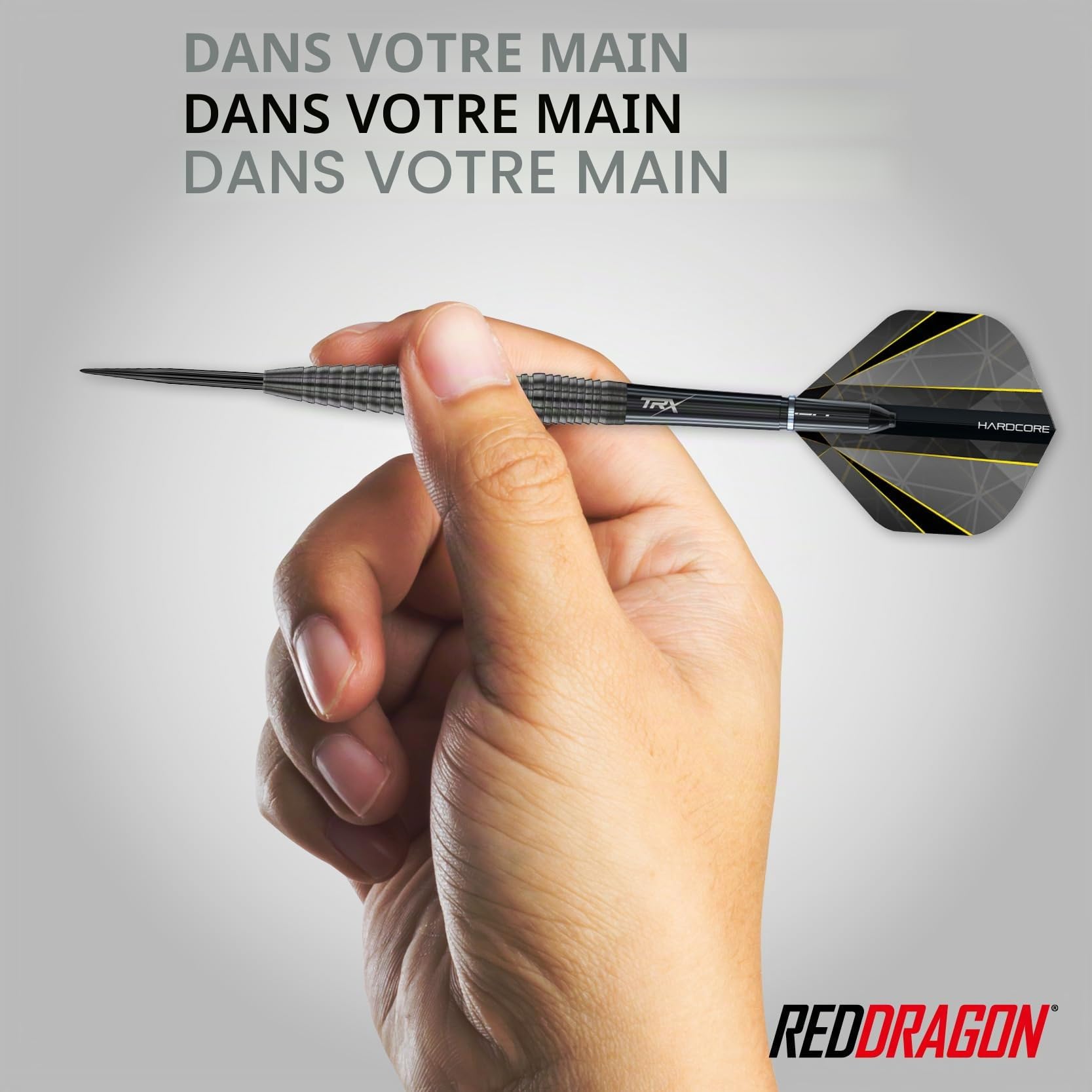 RED DRAGON Darts – Seren Onyx Série - 90% Tungstène Professionnelle Pointe en Acier Jeu de fléchettes avec ailettes et tiges de fléchettes - Disponible en Quatre Styles et 21g, 22g, 23g, 24g & 25g