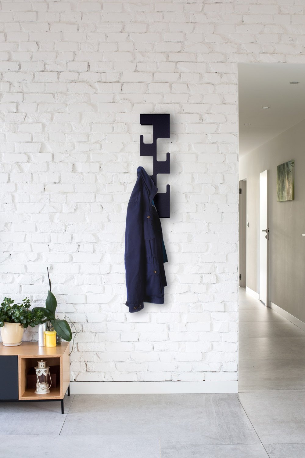 Attaccapanni Da Parete Moderno Con 6 Ganci - Design Elegante Per Ingresso, Camera O Ufficio, Nero - Foto 11