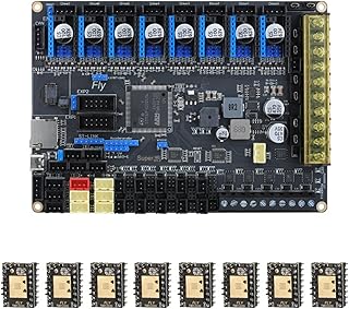 APAAZO Super V1.3 Board 3 HV Reprap 32Bit Wifi 2oz Pcb Compatible With TMC2209 Motherboard 3D Printer Compatible Marlin/Klipper (Color : Super8 add 8pcs 2209)