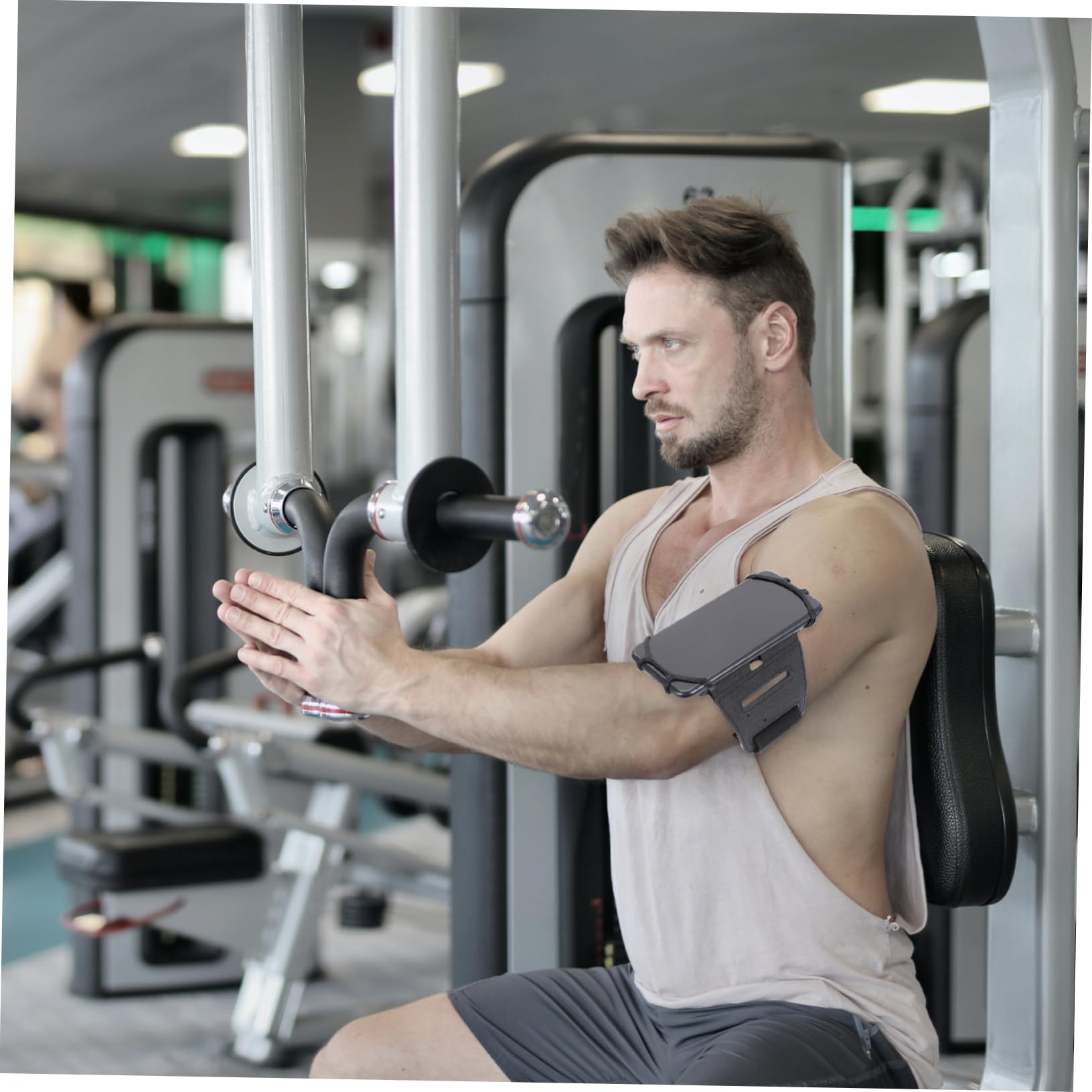Hemobllo 4pezzi Bracciale Sportivo Per Smartphone Porta Cellulare Da Braccio Multiuso Per Corsa Bici e Palestra Materiale Traspirante e Resistente Classico