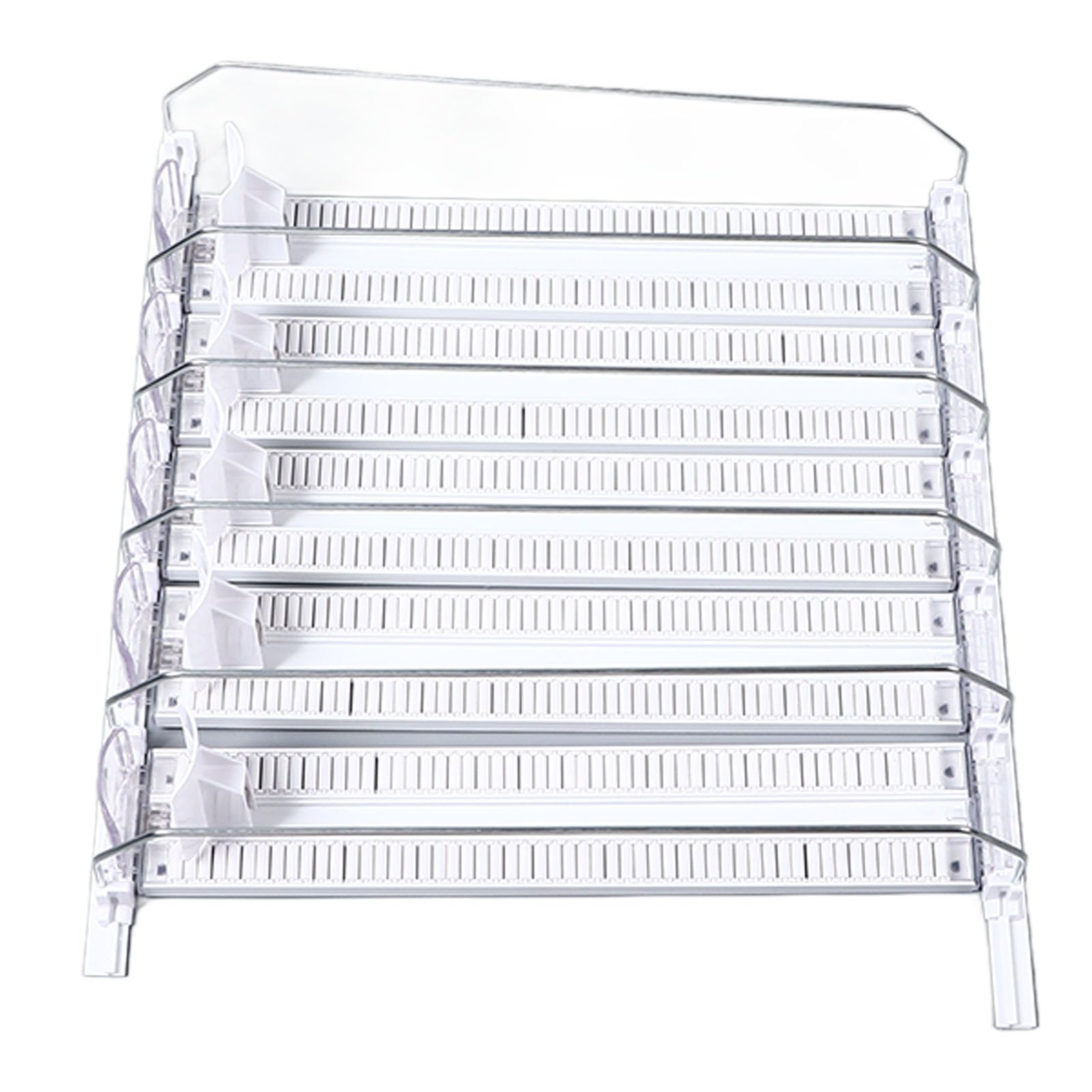 Organizador de Latas de Refresco para Refrigerador, Soporte para Bebidas Autoempujable de Ancho Ajustable, Dispensador de Refrescos de Fácil Deslizamiento, Almacenamiento (5PCS)