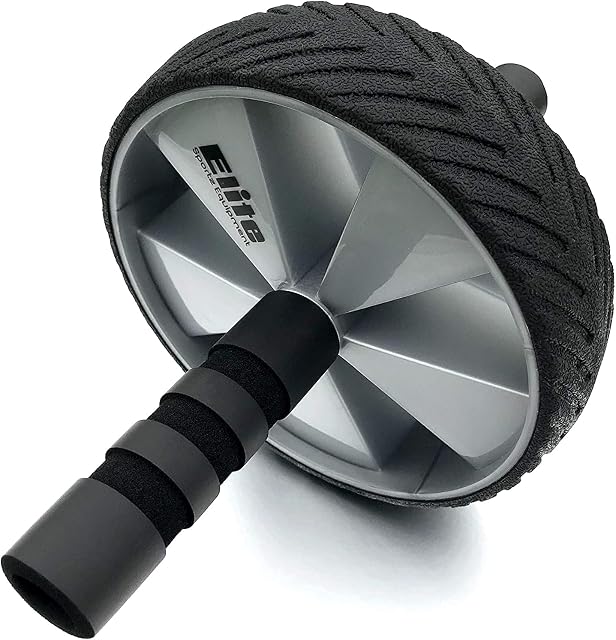 Elite Ab Wheel Roller, Ab Exercise Wheel has Solid Stability, is Sturdy, Smooth Rolling, and has Non- Slip Handles