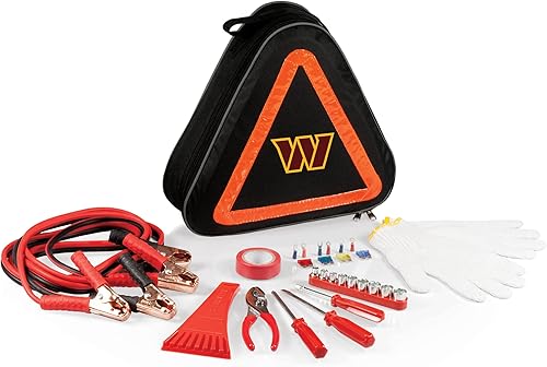 Miniatura 75 de PICNIC TIME NFL - Kit de emergencia para automóvil, seguridad en carretera, asistencia lateral con cables de puente y kit de herramientas