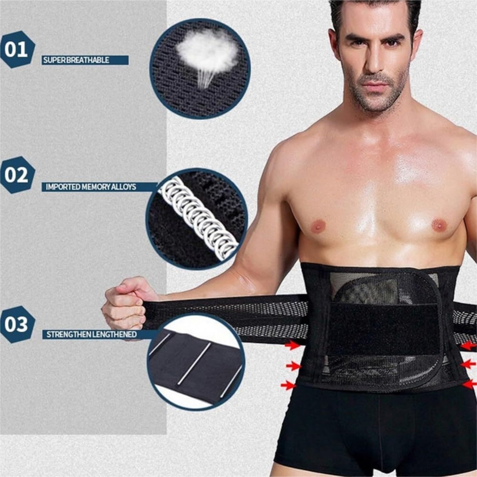 Ceinture Amincissante Ceinture De Maintien De La Taille, Gaine De Contrôle Du Ventre, Corset Sous La Poitrine, Amincissant, Modelant Le Corps Ceinture De Sudation