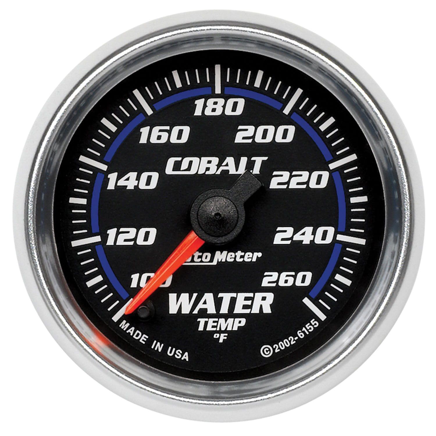 Auto Meter 6155 Cobalt Full Sweep Electrical Water Temperature Gauge, 2 1/16"