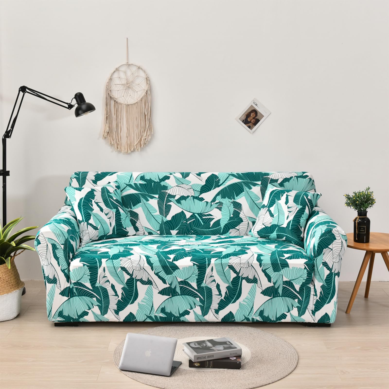 Housse de canapé extensible imprimée élastique lavable protecteur meuble
