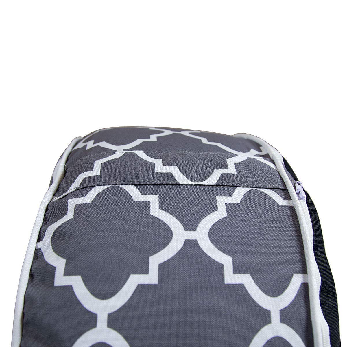 CHARLES BENTLEY Pouf Repose-Pieds Gonflable imperméable, Gris, pour Jardin ou intérieur, Tissu résistant, léger et Confortable, diamètre 53cm, Hauteur 23cm
