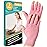 Cedcoe 2 Pairs Arthritis Gloves Fingerless Compression Gloves for Relieve Hand Pain, Rheumatoid, Osteoarthritis, Tendonitis, Carpal Tunnel for Women and Men to Daily Work (Pink, Large)
