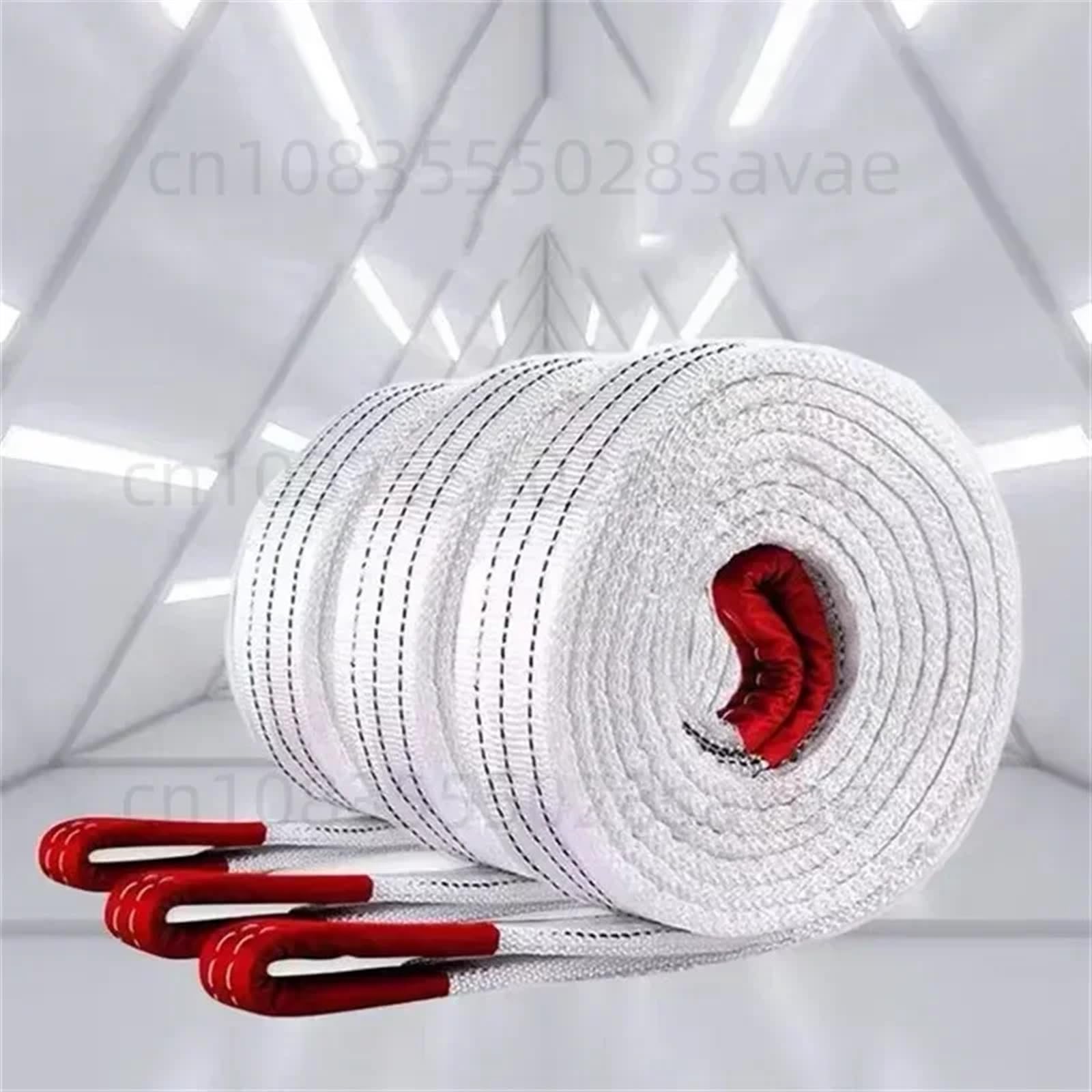 Ein schwerer Gurt Hebeband Polyester Gurtband 4-lagig geflochten Flachriemen Ladelband 1-2 Tonnen 1-8 m(1 Tonnenlänge 1m)