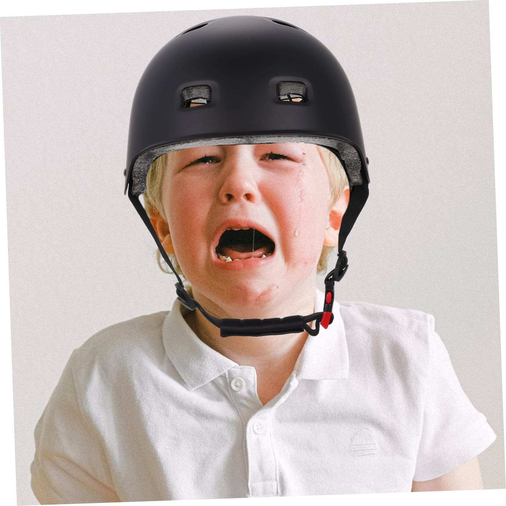 POPETPOP Casque de Skateboard Respirant Noir Taille M Casque de Protection Cyclisme Adulte Convient pour Roller Patin à roulettes et Trottinette Sportive