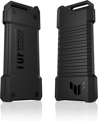 ASUS TUF Gaming A1 carcasa externa M.2 NVMe PCIe SSD - USB-C, interfaces SATA, M.2 QLatch para una fácil instalación, resistencia a caídas,