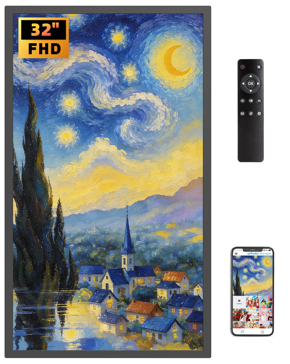 FULLJA 32 Inch Digital Frame